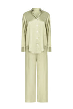 Load image into Gallery viewer, Oversized Silk PJ Set – Sage