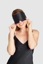 Load image into Gallery viewer, Peace Silk & Lyocell Sleep Mask – Black