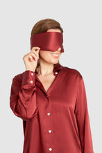 Load image into Gallery viewer, Peace Silk & Lyocell Sleep Mask – Burgundy