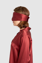 Load image into Gallery viewer, Peace Silk & Lyocell Sleep Mask – Burgundy