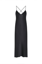 Load image into Gallery viewer, Silk Slip Dress – Black