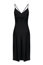 Load image into Gallery viewer, Organic Peace Silk Slip Midi Dress in Back, back view