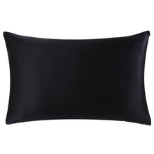 Load image into Gallery viewer, Organic Peace Silk Pillowcase - Black