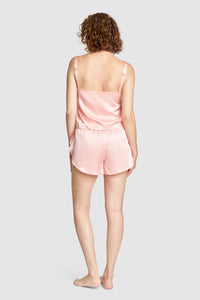 Silk Tank & Shorts Set – Quartz Pink