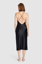 Load image into Gallery viewer, Silk Slip Dress – Black