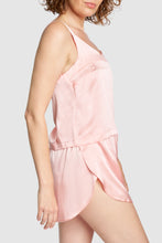 Load image into Gallery viewer, Silk Tank &amp; Shorts Set – Quartz Pink