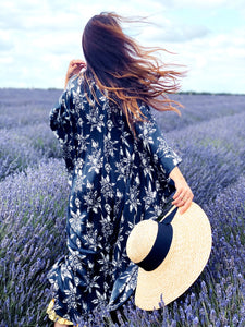 Organic Peace Silk Kimono - Full Gown