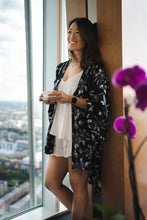 Load image into Gallery viewer, Organic Peace Silk Kimono - Short Gown