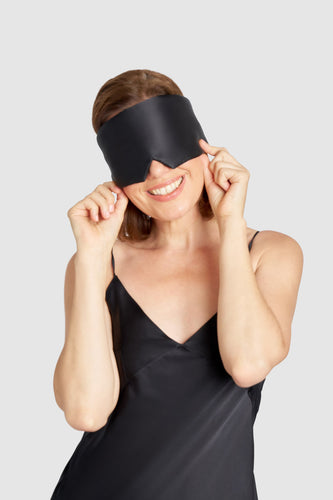 Peace Silk & Lyocell Sleep Mask – Black
