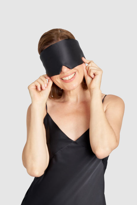 Peace Silk & Lyocell Sleep Mask – Black