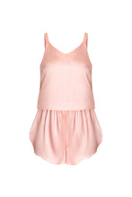 Load image into Gallery viewer, Silk Tank &amp; Shorts Set – Quartz Pink