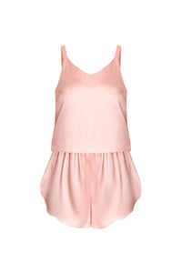 Silk Tank & Shorts Set – Quartz Pink