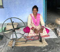 Organic Peace Silk - Women Spinning Silk