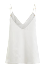 Load image into Gallery viewer, Ethical Kind Organic Peace Silk Double Layers Silk Boho Camisole top with adjustable straps, bridal nightwear.