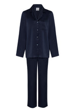 Load image into Gallery viewer, Organic Peace Silk Pyjama Set in Evening Blue