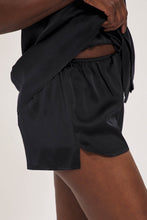 Load image into Gallery viewer, Organic Peace Silk Shorts in Black