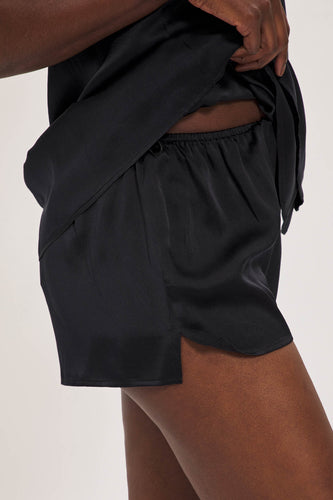 Organic Peace Silk Shorts in Black